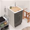 COLAVENE Lavatoio Colavene - Jollywash - Lavatoio 45x50 - 24060 : Finitura colacril - Antracite
