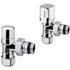 ArteClima Kit Valvola e Detentore da 1/2 Arteclima Cromato - 30012CLL + 11012CLS