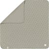 LÄSSIG baby cuddle blanket certificato GOTS morbido/Interlock Baby Blanket 80 x 80 cm Speckles olive