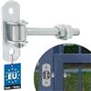 KOTARBAU® Cardini Per Cancello - Acciaio - 115 mm M12 - Argento - Cardine Regolabile per Cancello - Cerniera Zincata - Per Cancelli Da Giardino E Legno - Cerniere Portone Ferro