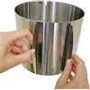 Iwinna Anello Per Torta Regolabile Extra Alto 15 cm - Anello da Forno Stabile in Acciaio inox - Anello Per Torta Con Ridimensionamento Preciso All'interno