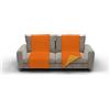 Italian Bed Linen Seduta Fascia Copridivano, Microfibra, Arancio/Giallo, 60 x 190 cm