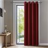 Deconovo Tenda Oscurante per Interni Finestre 240 CM Altezza, Termica Isolante con Anelli per Camera da Letto e Soggiorno Moderna 1 Pannello, 140x240 CM, Rosso Scuro