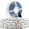 Tesfish Striscia LED 12V, 4 in 1, RGBWW RGB + Bianco Caldo 3000K 5M Colori Misti Strisce SMD 5050 IP20 300 LEDs Nastri Luci Colorate per Camera da Letto, Decorazione Cucina