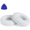 Yizhet Cuscinetti Cuffie Compatibile con Beats Solo 2 Solo 3 Padiglioni Cuffie di Ricambio in Pelle Proteica e Spugna, 1 Paio, Bianco