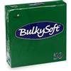 BULKYSOFT Tovaglioli monouso cm 33x33 2 veli 50 pezzi verde