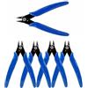 CLABMROEC 5 Mini Tagliacavi per Cavi Elettrici, per Bobine Lavori fai da te ,Riparazione Industria Elettronica, Modellismo,Lavorazione Gioielli, Taglio e Chiusura Lampo,Blu 129mm