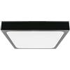 V-TAC PLAFONIERA QUADRATA 18W BIANCO FREDDO FINITURA NERA IP44 VT-8618B-SQ-LED7644