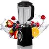 BEHOME Frullatore Elettrico da Tavolo con Caraffa da 1.25L | Mixer Tritatutto con regolazione velocità 500W e luce LED, per Frullati, Smoothies, Shacker Proteine, Sughi, Pappe