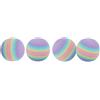 Trixie Gioco Set Palline Arcobaleno in Spugna 4 Pezzi 4 cm