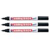 Edding 3 x EDDING MARQUEUR AÉROSPaTIALES 8404 MARQUEURS PERMANENTS GARDEN NOIR