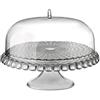 Guzzini - Tiffany, Alzata Torte con Campana - Grigio Cielo, Ø 36 x h28 cm - 19940092