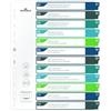 Durable Divisorio 1-12, A4+ verricale, foglio indice personalizzabile, 100% riciclabile, multicolore, 679627