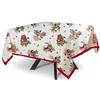 MyVorrei Tovaglia Quadrata Fantasia Marina Bordeaux Cotone 100% 120x120