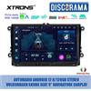 XTRONS AUTORADIO ANDROID 12 8/128GB STEREO VOLKSWAGEN SKODA SEAT 9" NAVIGATORE CARPLAY