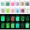 AOOWU Fluorescente Paillettes, 12 Colori Kit polvere Glitterata Glitter per il Corpo, Glitter Fluorescenti Glitter Grosse Olografiche per Viso, Occhi, Labbra, Capelli(Glitter)