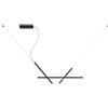 LUCEPLAN lampada a sospensione ACROSS NERA 102 cm 3000K DALI - 1A080S010001+1A080/01D001