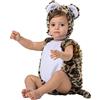 Dress Up America Costume da Leopardo per Neonati - Baby Animale Dress - Costume da Leopardo A Bolle di Bambino E Cappello