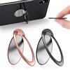 yuejuhe 2 Pezzi Anello per Cellulare Dito 1,8mm Ultrasottile, Supporto Telefono Cellulari Rotazione 360° Gradi, Ring Stand Holder per tutti i Smartphone