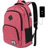 YAMTION Zaino per computer da donna portatile con porta di ricarica USB per la scuola