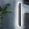 ZTWLEED Applique Esterno LED 16W 80CM Nero IP65,Luce Bianco Freddo 6000K | Lampada Da Parete Impermeabile,Luce Decorativa Lunga Per Villa,Giardino,Balcone,Terrazzo,Ingresso,110-240V