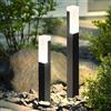 ZTWLEED Lampioni da Giardino Esterno LED,2 Pezzi 6W Luci da Esterno Giardino IP65 Impermeabile Bianco Freddo 6000K Lampade da Giardino per Giardino Cortile Vialetto,Nero 40CM 110-240V