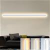 ZTWLEED Applique da Parete Interno,36W LED Lampada da Parete 3000K/4000K/6000K,Applique da parete Moderno Lunga per Soggiorno Camera da Letto Scala Corridoi Bianco 100CM 110-240V