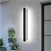 ZTWLEED Applique Esterno LED 12W 60CM Nero IP65,Luce Bianco Freddo 6000K | Lampada Da Parete Impermeabile,Luce Decorativa Lunga Per Villa,Giardino,Balcone,Terrazzo,Ingresso,110-240V
