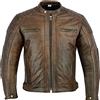 Texpeed Giacca da moto in pelle da uomo con protezioni - Motociclista giubbotto da touring/turismo con vera protezione Biker CE armor (EN 1621-1) - Inverno invernale o estate Marrone - 3XL