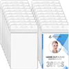 Vicloon Porta Badge, 30Pcs Custodie per Badge in Plastica, Portabadge di PVC Impermeabili, Trasparente Porta Tesserino Porta Badge Carta di Credito per Fiere Scuole Conferenze, Verticale