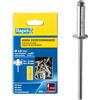Rapid Scatola da 300 Rivetti in Alluminio da Ø4.8 x 20 mm Adatti a Fissare Parafanghi, Coperture in Metallo e Plastica, Segnaletica e Lamiere (5001439)