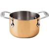 PADERNO WORLD CUISINE Casseruola 2 manici cm 10 H 6,5 Serie 15600 Rame 3-Ply (minimo 2 pezzi)
