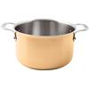 PADERNO WORLD CUISINE Casseruola Alta 2 manici Serie 15600 Rame 3-Ply Ø cm 16 H 8 Lt 1,6
