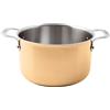 PADERNO WORLD CUISINE Casseruola Alta 2 manici Serie 15600 Rame 3-Ply Ø cm 24 H 14 Lt 6,3