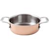 PADERNO WORLD CUISINE Casseruola Bassa 2 manici Serie 15600 Rame 3-Ply Ø cm 28 H 9 Lt 5,5