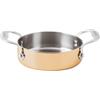 PADERNO WORLD CUISINE Tegamino 2 manici cm 12 H 3 Serie 15600 Rame 3-Ply (minimo 2 pezzi)