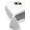 SpazioTessile Tovaglia Copritavolo Mollettone Salvatavolo Feltro Panno Verde o Bianco Gioco Poker (Bianco, 140x200)