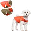 FUNAT Cappotto Reversibile Caldo per Cani, Cappotto in Cotone Double-Face Leggero per Cane, Piumino Regolabile per Cani di Taglia Piccola Media