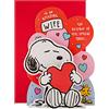 Hallmark Biglietto di San Valentino per moglie, motivo Snoopy 3D Peanuts