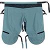 Prophete Paraspigoli per bicicletta, unisex, protezione antispruzzo per le cosce, materiale: 100% poliestere, tessuto riflettente argento con logo nero, impermeabile, antivento, taglia: S/M