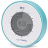 TIME TIMER Twist digitale per il conto alla rovescia 90 minuti — per l'apprendimento in aula dei bambini, strumento di studio a casa, orologio da scrivania, timer per esercizi e cucina (Lake Day Blue)
