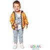 Losan - Giubbotto Fantasia Arancione Baby Bambino 6-9m
