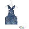 Losan - Salopette di Jeans Stile Etnico Bambina Junior 4A