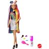 Mattel - Barbie Bambola con Capelli Arcobaleno con Accessori FXN96
