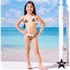 I Am Bikini - Bikini Triangolo Bronzo Glitter Bambina Junior 6A