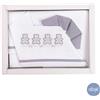 Bruco Bruco by Ellepi - Completo MaxiCulla 3 pezzi Orsetti Love Rosa