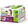 TRAINER NATURAL GATTO UMIDO STERILIZZATO ADULT TONNO & MANZO MULTIPACK 12 X 85 G BUSTINA