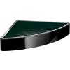 Emco Panier éponge d'angle loft, montage mural encastré, insert plastique amovible, 054513303, 054513303, Colorazione: nero