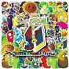 LYLSDSB Plants vs. Zombies Adesivi da 50 pezzi, impermeabili, classici, per computer portatili, skateboard, scrapbook bagagli, auto, computer, moto, cartoni animati, graffiti, adesivi per ragazzi e bambini