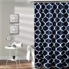 Lush Decor Tenda da Doccia da Bagno con Stampa a Traliccio su Tessuto Morbido, Lavabile e Resistente, 182,9 x 182,9 cm